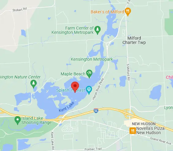 Kent Lake Fishing Map